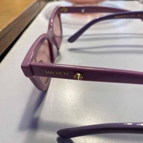 2 pair Machete Ruby Sunglasses Orchid and Violet - Picture 2 of 4